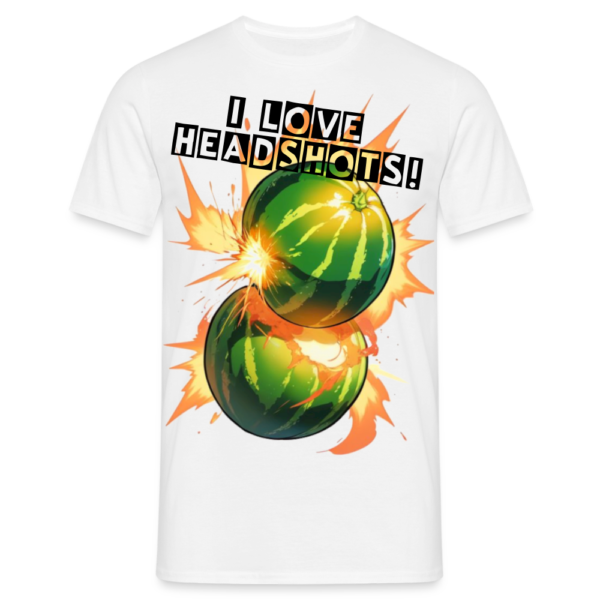 I love Headshots Men's T-Shirt - Image 2