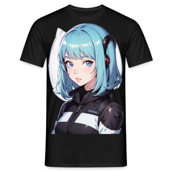 Blue Waifu Men's T-Shirt - Image 2