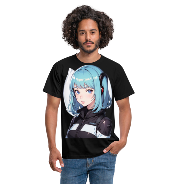 Blue Waifu Men's T-Shirt - Image 4