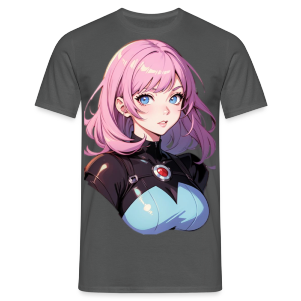 Pink Superhero Waifu Men's T-Shirt - Image 2