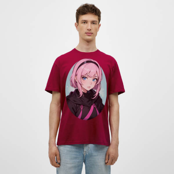 Pink Waifu Men's T-Shirt - Image 3